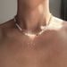 Red Cross Collarbone Chain, Men's High-end Feel, Colorful Niche Design Accessories, Pearl Necklace, Versatile And Trendy_ipsvogv.com