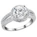 Mosang Stone Double Rowed Round Wrap S Pure Silver Women's New Set with Light Luxury and Noble Style Ring_ipsvogv.com