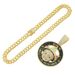 Trendy men with inlaid three-dimensional portrait hang tags, nec, hip-hop rap, cool full diamond Cuban chains,_ipsvogv.com