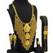 Dubai gold-plated bridal jewelry set Nigerian necklace earrings ring bracelet four-piece set in stock_ipsvogv.com