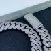 moissanite Necklace Cuban K Chain 20mm 4 Row Full Dia Ice Out Vvs Pass Dias Tester Stainless Steel Plating_ipsvogv.com