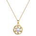 【 Titanium Steel 】 Necklace Earring Light Luxury Full Diamond Rotating Pearl Personalized Charm Banquet Earrings Set_ipsvogv.com