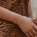 Pearl bracelet personality knotted gold round beads copper tube design hand string transfer beads good luck hand jewelry plated with K real gold_ipsvogv.com