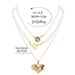 Personality Alloy Heart Pendant Necklace Necklace Cross Border Simple Special Shaped Pearl Necklace_ipsvogv.com