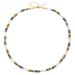 French High Grade Contrast Color Round Stone Necklace Simple Ethnic Style Beaded Clavicle Chain New Versatile Necklace For Women_ipsvogv.com