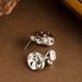 Fashionable Personality, Irregular Three-dimensional Hammered Pattern Earrings, Feminine Temperament, Simple And_ipsvogv.com