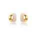 Women's Jewelry French Retro Metal Arc Earrings Light Luxury Niche Design Fashion Temperament Pearl Earrings Versatile Earrings_ipsvogv.com
