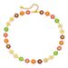 Clavicle chain small daisy necklace small multi pamine colorful beads Bohemian oil drop holiday style retro necklace_ipsvogv.com