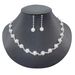 AQUA LUXE - Pearl & Diamond Bridal Jewelry Set (3-Piece Claw Chain Set, Water-Inspired Elegance, Hot Seller)_ipsvogv.com