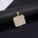 New Style Personality Small Square Letter Fashion Gold Inlaid Hip-Hop Hook Pendant_ipsvogv.com
