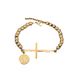 Stainless Steel Round Bead For Men And Women Cross Pendant Bracelet_ipsvogv.com