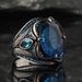 Sanjie Blue Tem Personalized Punk Diamond Set Men's Ring_ipsvogv.com