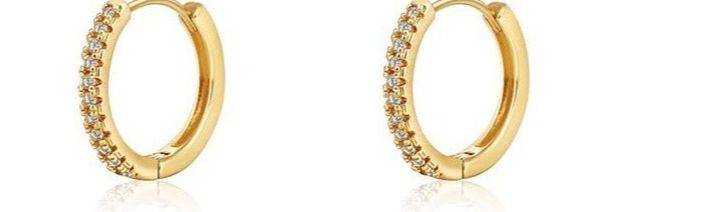 Women’s Jewelry Set Fashion Brass With Real Gold Plating Simple And Stylish Zircon Inlaid Ladies' Earrings Set Of Four_ipsvogv.com