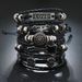 Leather Handmade Woven Men's Bracelet Hip Hop Punk DIY Kit Series Jewelry_ipsvogv.com