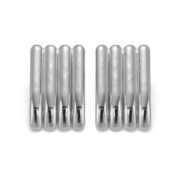 Women’s Jewelry Set Fashion Niche INS Retro Titanium Steel Fresh And Sweet Accordion Tubular Earrings_ipsvogv.com