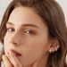 Unisex Hot Selling Simple Fashion Personality Love Moon Shape Earrings Inlaid Zircon Earrings Ladies Earrings Six Piece Set_ipsvogv.com