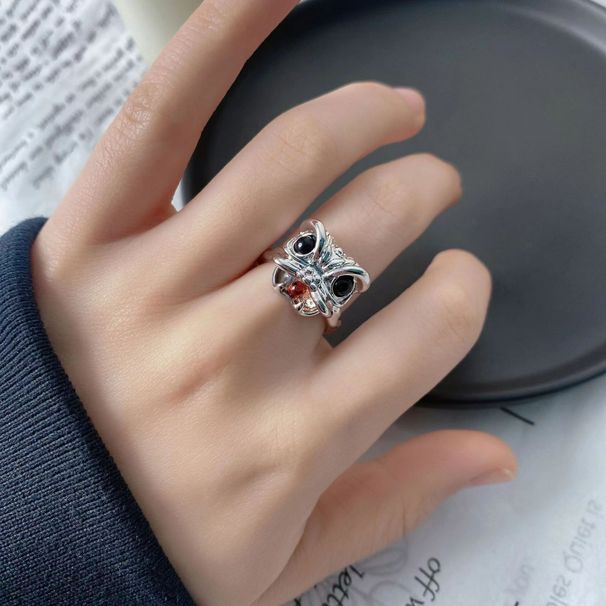 Awakening Lion Zircon Open Ring, Men's Women's Court Style, Light Luxury, Niche Design, Simple And Versatile, High End_ipsvogv.com