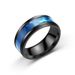 Fashion Men's Shell Titanium Black Stainless Steel Ring Jewelry_ipsvogv.com