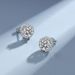 Pure Silver Mosang Women 50 Cents 1 Carat Round Bag D Color Hearts Eight Arrows Earrings Gift for Girlfriend_ipsvogv.com
