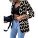 Women's Clothing new style long sleeved fashion sexy printed suit jacket_ipsvogv.com