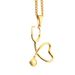 Titanium Steel Stethoscope Pendant Hip Hop Titanium Steel Necklace Personality Male And Female Couple Jewelry_ipsvogv.com
