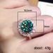 Cao Shi Kwai Live Broadcast New Style Maldives Blue Green Zircon Fire Color Shining Ring_ipsvogv.com