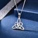 Fashionable Instagram Style Pendant Female Niche Design, S Silver Hollowed Out Triangular Necklace, Versatile Accessory_ipsvogv.com