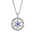 Angel Devil's Eye Stainless steel pendant Blue Diamond Lucky Hexagram star Titanium steel men's necklace_ipsvogv.com