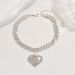 Unisex Hot Sale Trendy Beach Diamond Diamond Anklet Fashionable Rhinestone Heart Pendant Anklet_ipsvogv.com