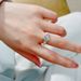 Destiny Life S Silver Heart Eight Micro Yellow Round Pear Shaped Try Three Stone Diamond Ring For Women_ipsvogv.com