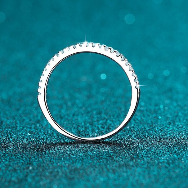Moissanite Female Rings, Single Rings, Stacked Rings, Single Ring S925 Sterling Silver Rings_ipsvogv.com
