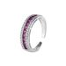 Instagram Style Full Luxury Diamond Opening Fashionable Temperament Row Ring Female Jewelry_ipsvogv.com