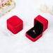 Velvet Badge Pink Gray Jewelry Box, Ring Box_ipsvogv.com