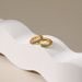 K gold plated cold style earrings, micro inlaid turquoise earrings, circle design, light luxury earrings_ipsvogv.com