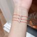High Version Rose Gold French Gourd Red Rope Women's Diamond Inlaid Woven Bracelet, Zodiac Year_ipsvogv.com