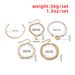 Jewelry Punk Hip-hop Style Lock For Women Mixed And Matched With Multi Element Geometric Round Buckle Set Bracelet_ipsvogv.com