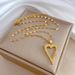 Love 【 】 Full Diamond Light Luxury Banquet Necklace Female Internet Celebrity Versatile Clavicle Titanium Steel Chain 【 】_ipsvogv.com