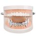 Gold Plated Water Drop Canine Lower Teeth Braces Personality Clown Hip Hop Decorative Gold Braces_ipsvogv.com