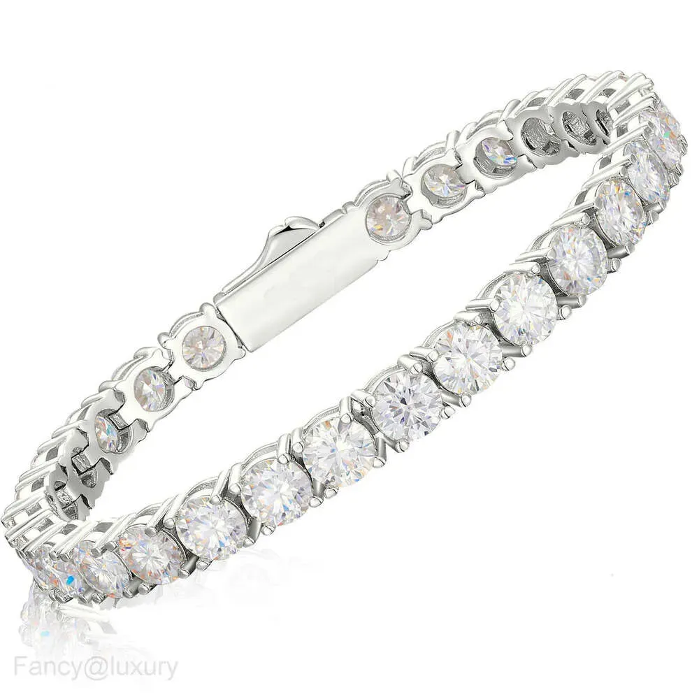 designer Trendy Sier For Women Titanium Steel Width 3mm 4mm 5mm Tennis Bracelet Inlaid CZ Stone Dia Iced Out Chain_ipsvogv.com
