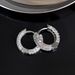 New Full Diamond Round Ear Buckle Copper High-end Light Luxury Earrings Temperament Simple Zircon Earrings_ipsvogv.com
