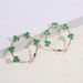 Fashion Temperament Three Leaf Clover Earrings Four Leaf Clover Oil Drop Exaggerated Earrings_ipsvogv.com
