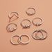 New Love 8 French Bow Open Set Of 9-piece Ring Jewelry_ipsvogv.com