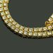 Men's Hip Hop 1 Alloy Rhinestone Single Row Diamond Ice Buckle King Tennis Chain Necklace_ipsvogv.com