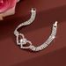 Women’s Jewelry Set Fashion Double Heart Rhinestone Bracelet Anklet Sexy Full Diamond Versatile Shining Beach Foot Ornaments_ipsvogv.com