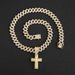 Hip Hop Personalized Alloy Full Diamond Cross Pendant Men's Necklace_ipsvogv.com