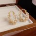 French Style Elegant Luxury High-end Personality Pearl Zircon Sweet Niche Design Fashion Earrings_ipsvogv.com
