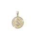 Hot Selling Full Diamond Dollar Round Brand Hollowed Out Pendant, Hip-hop, Men's Cool And Exaggerated Accessory_ipsvogv.com