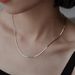 Women's Jewelry Set S925 Sterling Silver Necklace Silver Snake Bone Chain Italian Summer Light Luxury High End Jewelry Accessories_ipsvogv.com