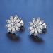 Crystal Sunflower Round Mosonite Earrings Women, Brilliant Korean style Earrings, Fashionable and Personalized_ipsvogv.com