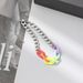 Hip Hop Colorful Rainbow Titanium Steel Bracelet Ins Niche Non-Fading Unisex Accessories_ipsvogv.com